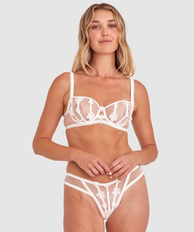Enchanted Ready To Bloom Balconette Bra - Ivory