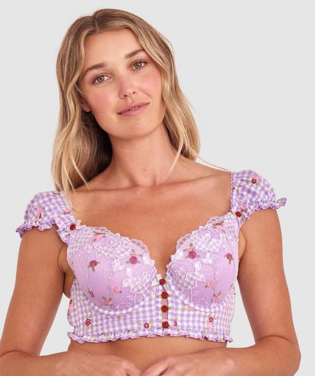 Enchanted Frolic In The Fields Longline Bliss - Light Purple/Multicolour
