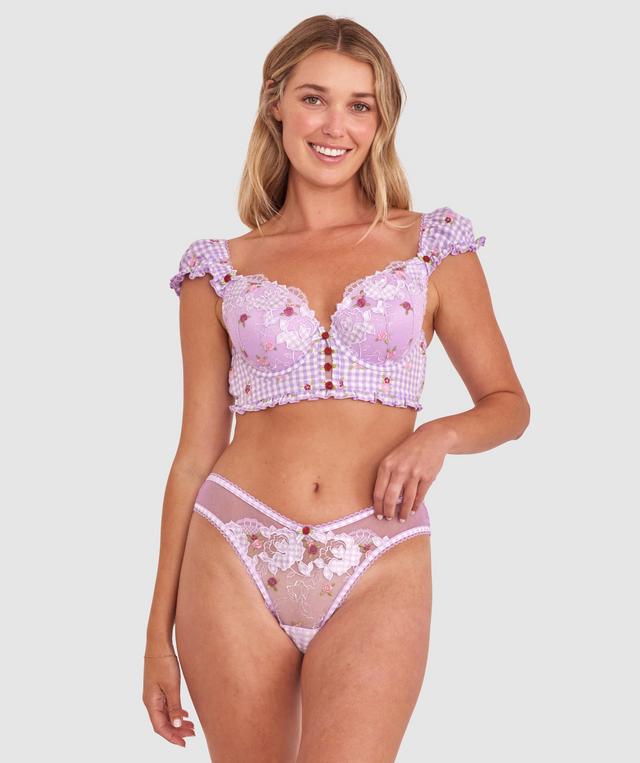Enchanted Frolic In The Fields Longline Bliss - Light Purple/Multicolour