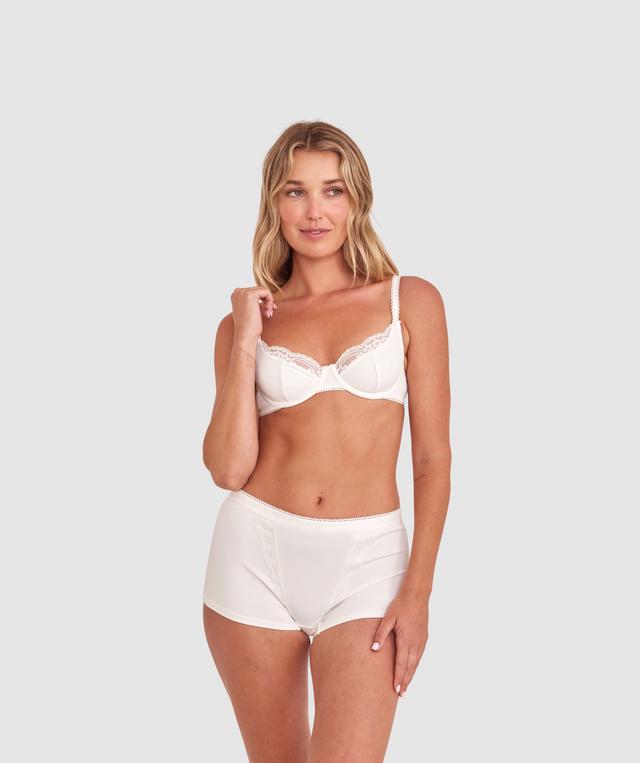 Freya Mid Rise Shortie - Ivory