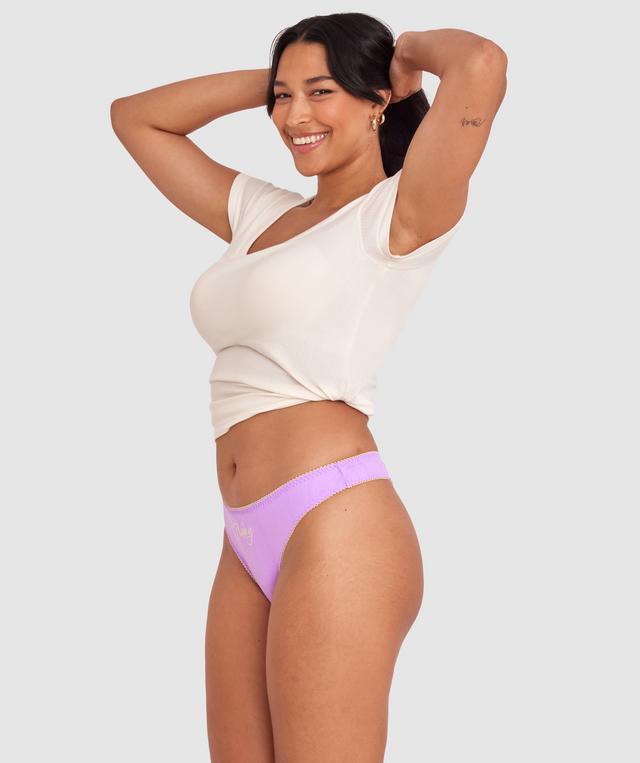 Weekend G String - Light Purple/Light Yellow