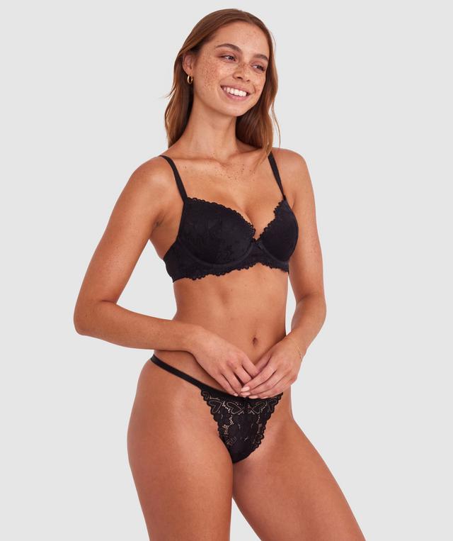 Frankie Push Up Bra - Black