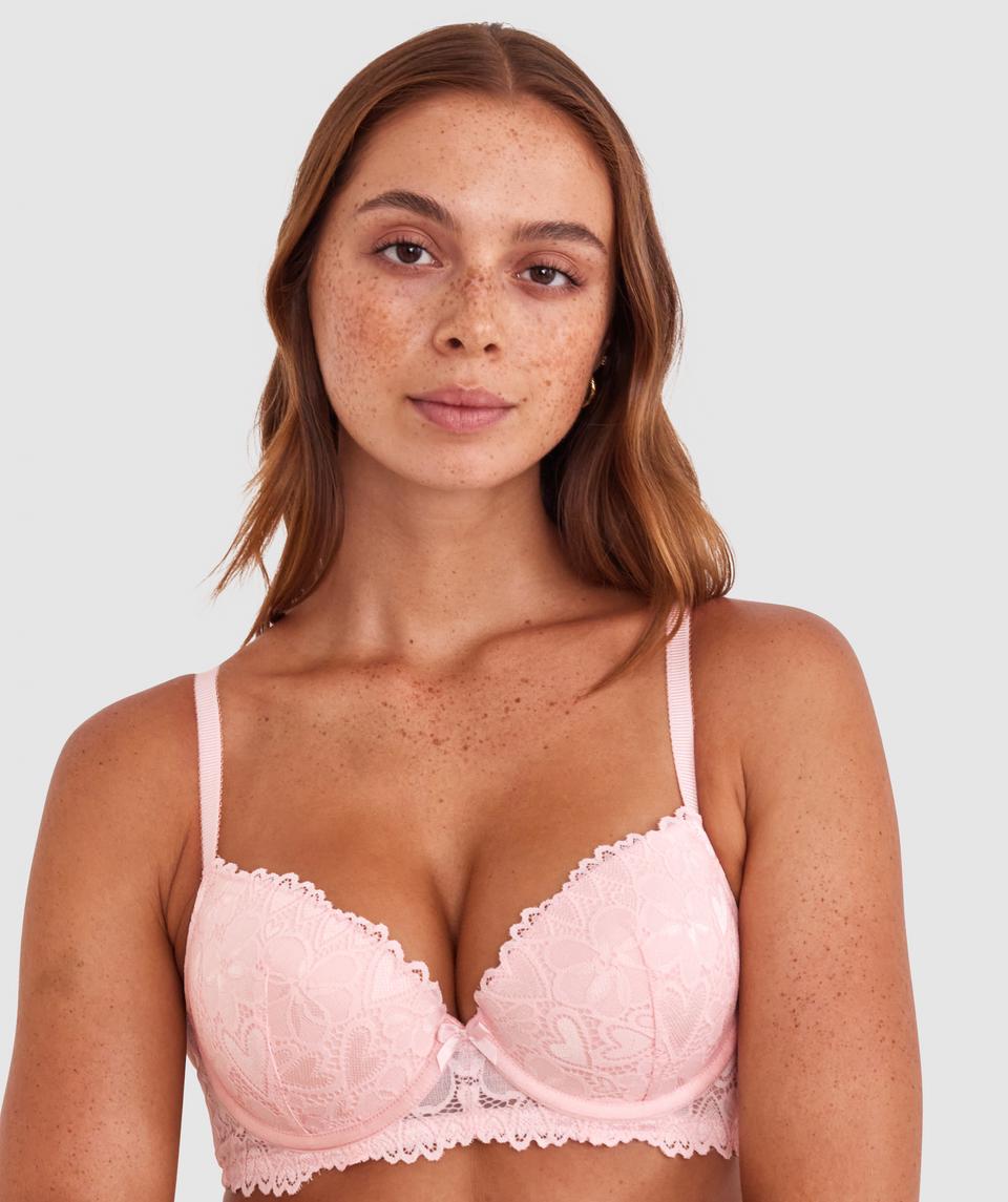 Frankie Push Up Bra - Light Pink