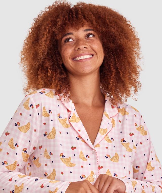 Butter & Berries Long Sleeve Top - Print/Pink