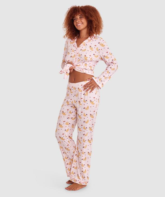 Butter & Berries Long Sleeve Top - Print/Pink