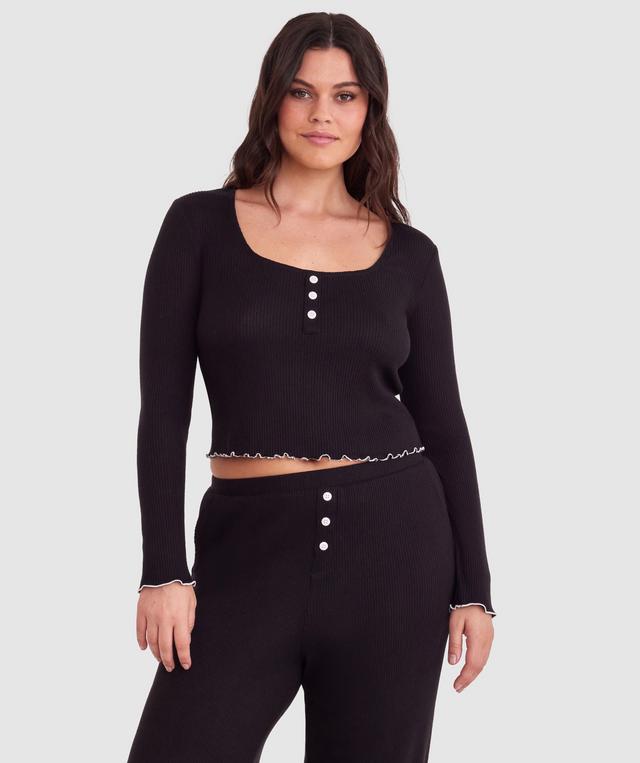 Sary Long Sleeve - Black/White
