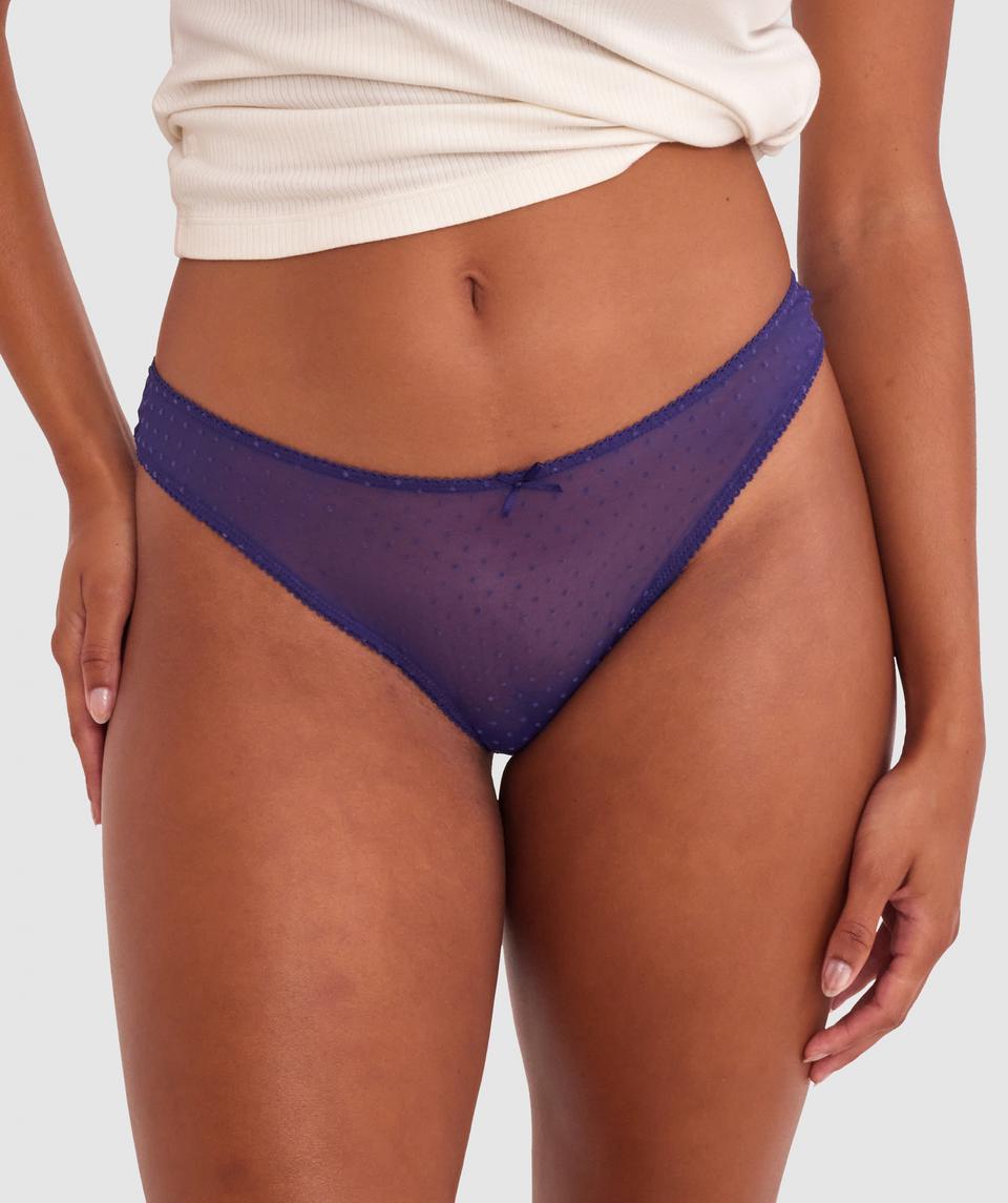 Malia G String - Dark Blue