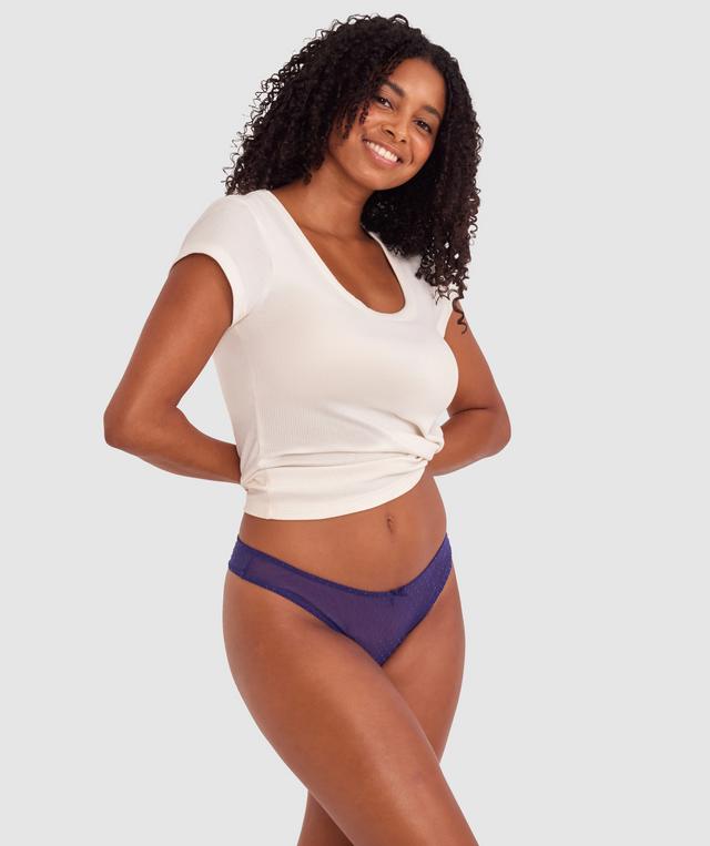 Malia G String - Dark Blue