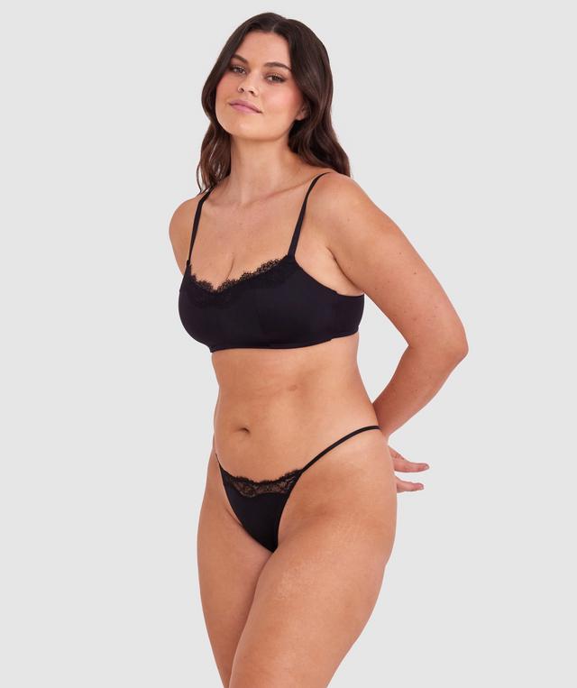 Made For Micro Lace Wirefree Bra - Black
