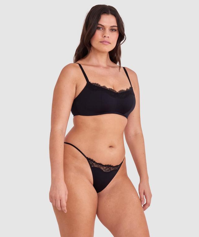 Made For Micro Lace Wirefree Bra - Black