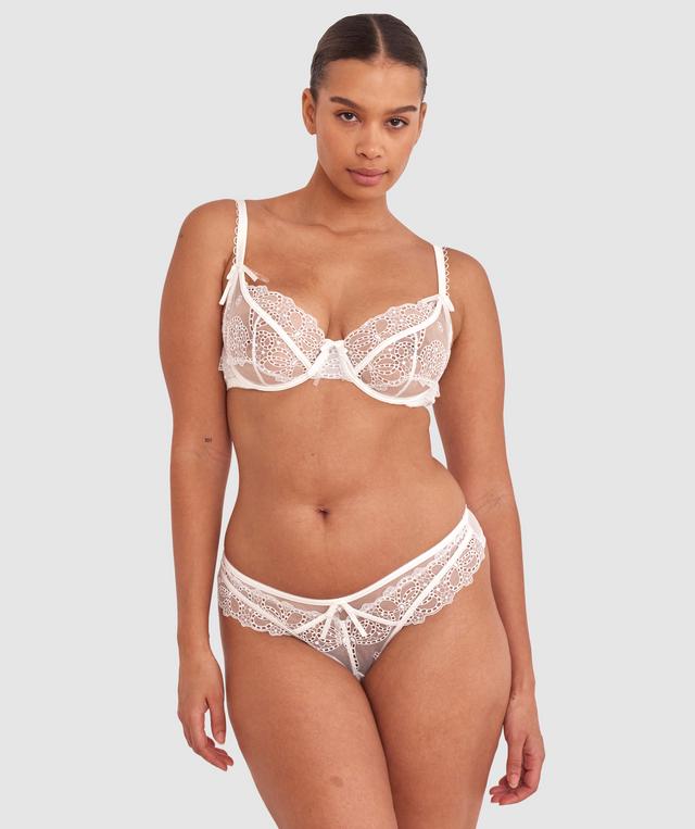 Enchanted Ode To Love High Leg Brazilian Knicker - Ivory