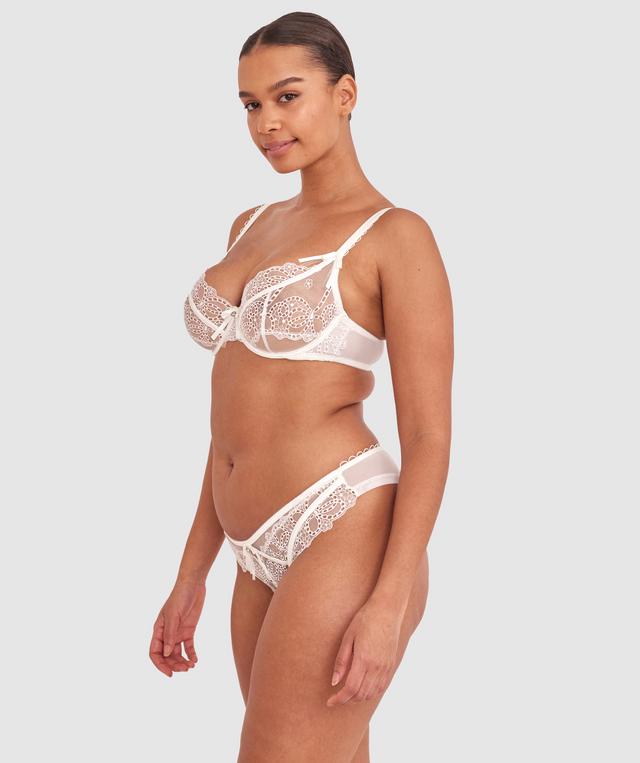 Enchanted Ode To Love High Leg Brazilian Knicker - Ivory