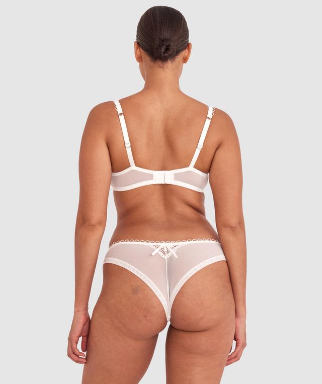 Enchanted Ode To Love High Leg Brazilian Knicker - Ivory
