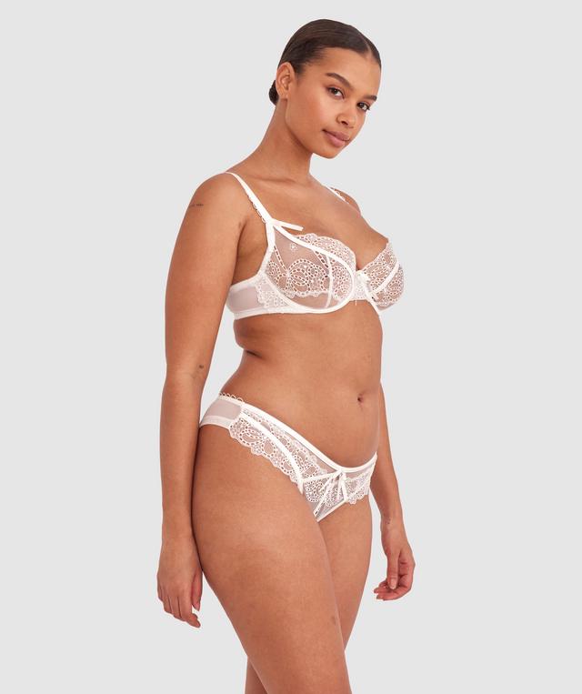 Enchanted Ode To Love High Leg Brazilian Knicker - Ivory