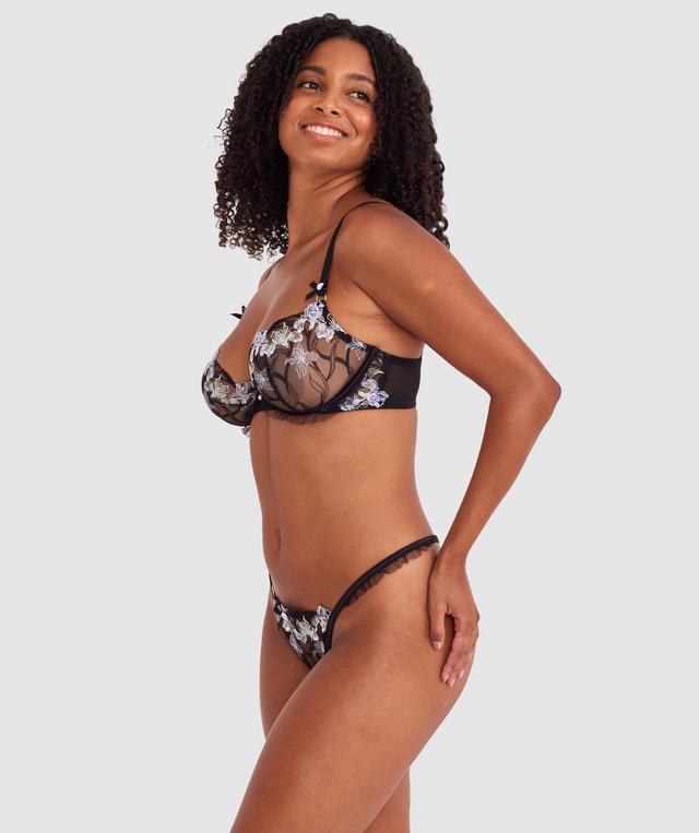 Enchanted All For You Bra - Black/ Light-Green