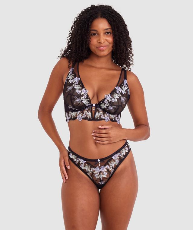 Enchanted All For You Longline - Black/ Light-Green