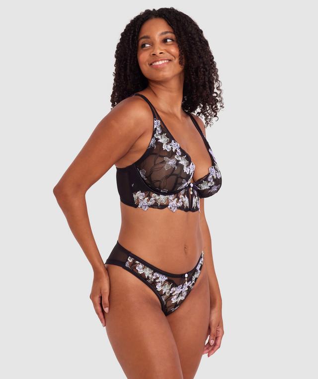 Enchanted All For You Longline - Black/ Light-Green