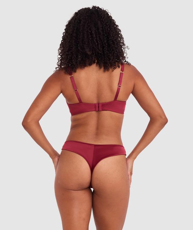 Vamp Wine & Dine High Leg G String - Berry