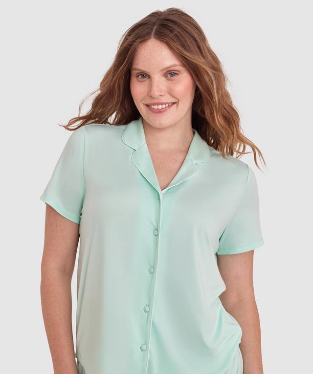 Emilia Short Sleeve Top-Light Green