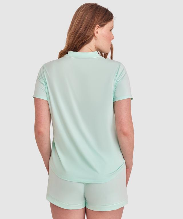 Emilia Short Sleeve Top-Light Green