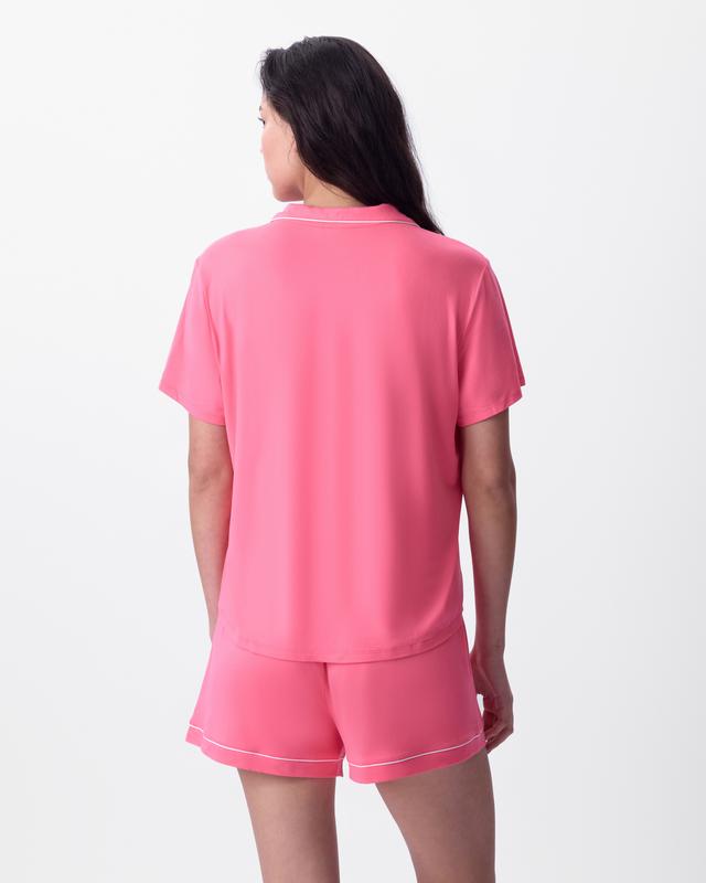 Emilia Short Sleeve Top - Hot Pink