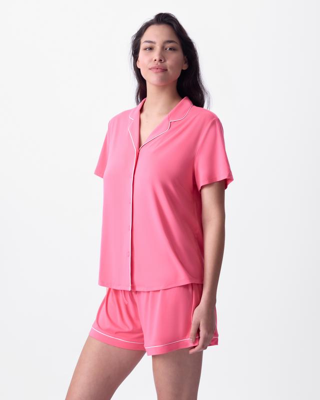 Emilia Short Sleeve Top - Hot Pink