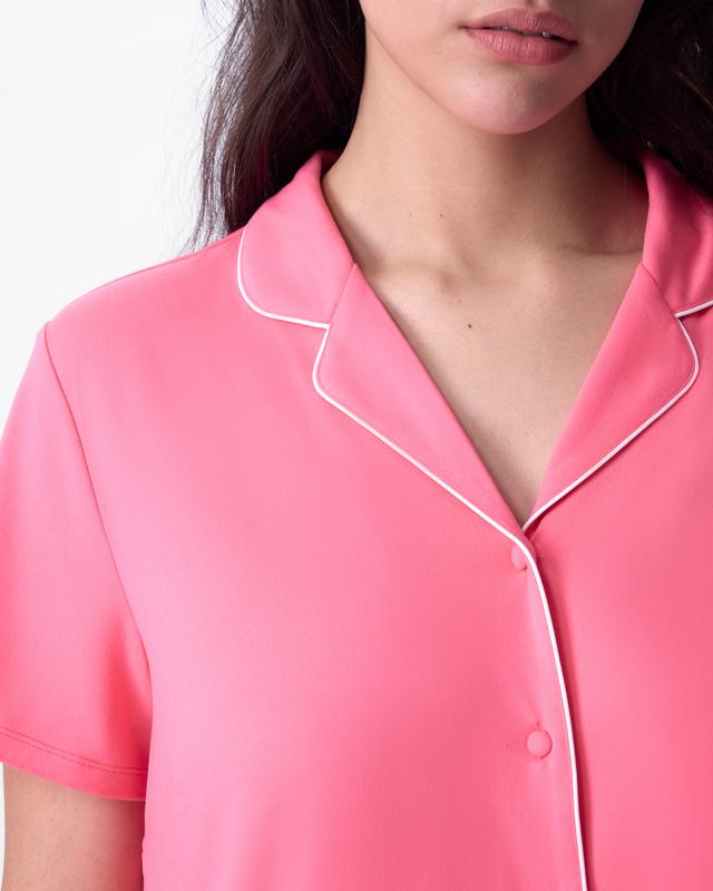 Emilia Short Sleeve Top - Hot Pink