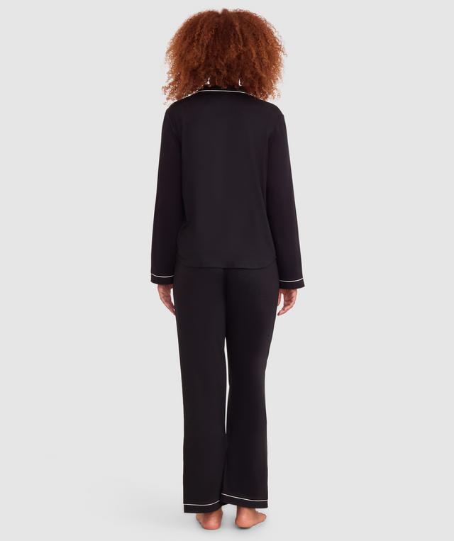 Emilia Long Sleeve Top - Black/White