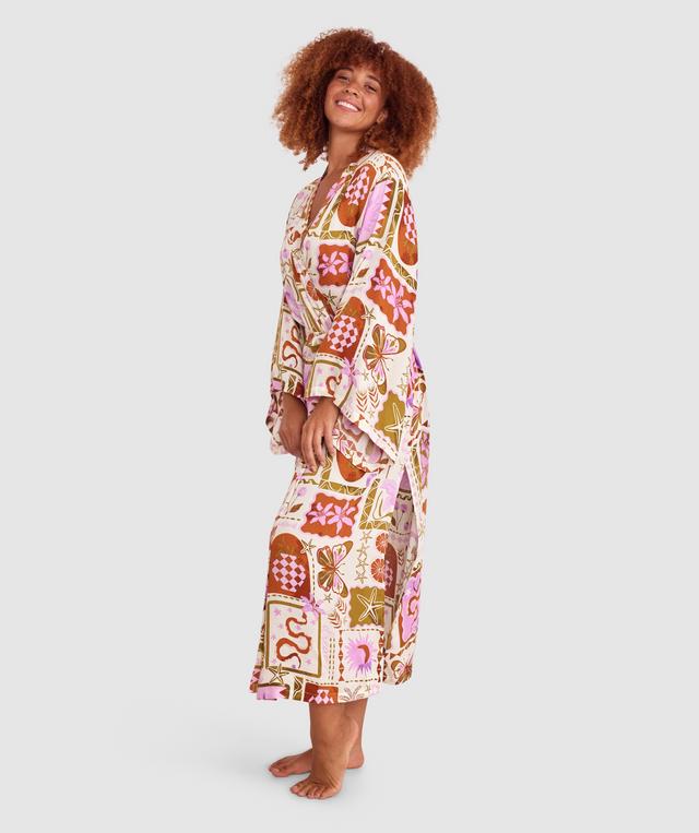 Athalia Long Wrap - Print
