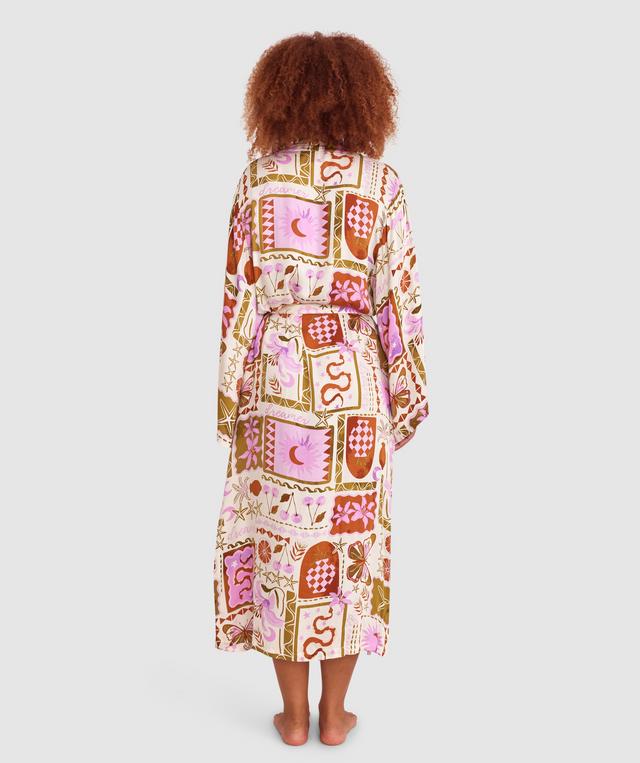 Athalia Long Wrap - Print