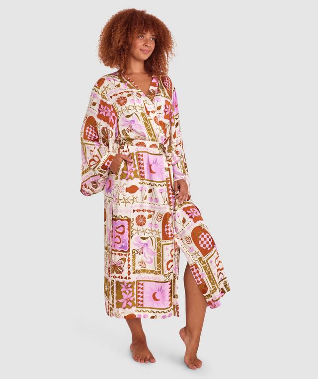 Athalia Long Wrap - Print