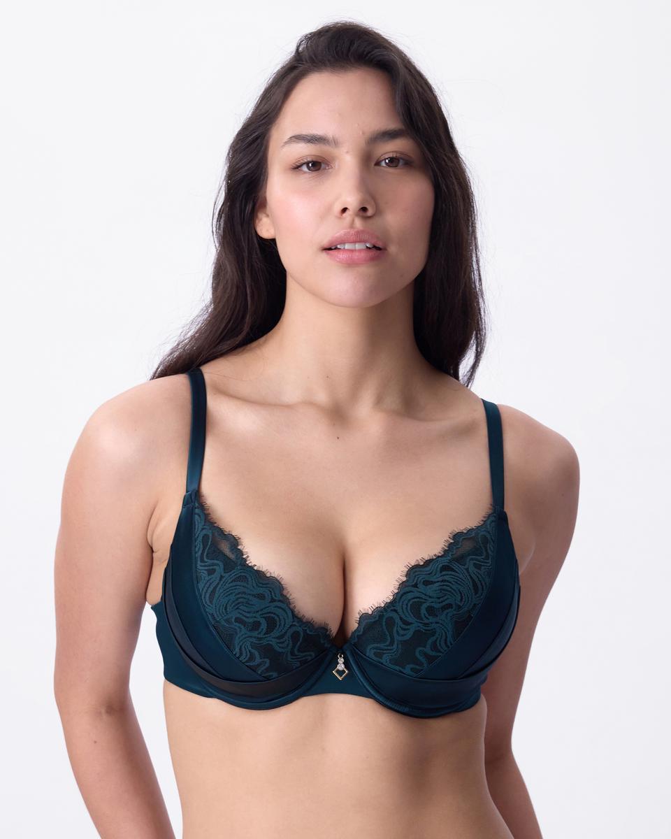 Rosaria Push Up Dentelle - Dark Green