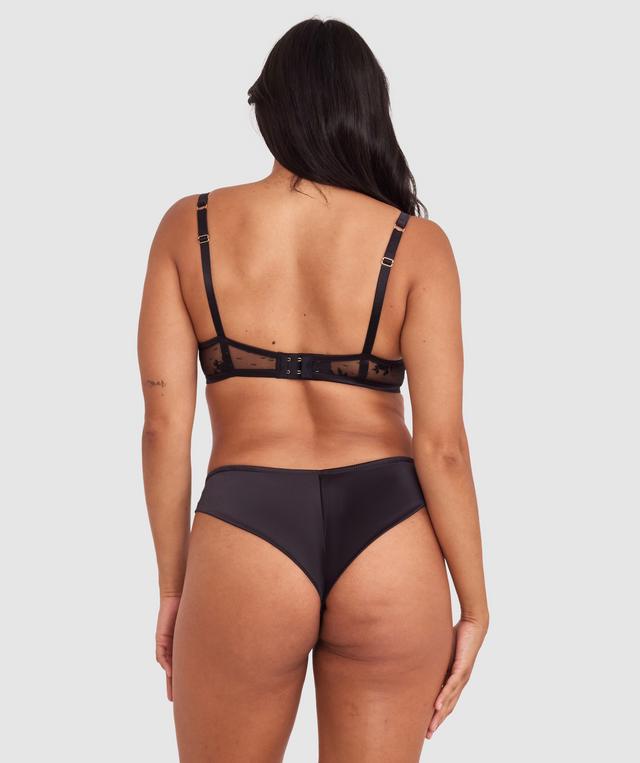 Vamp All Yours High Leg Brazilian Knicker - Black