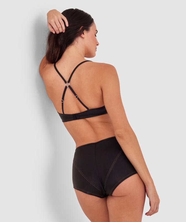 Night Games Slick Low Rise Shortie - Black
