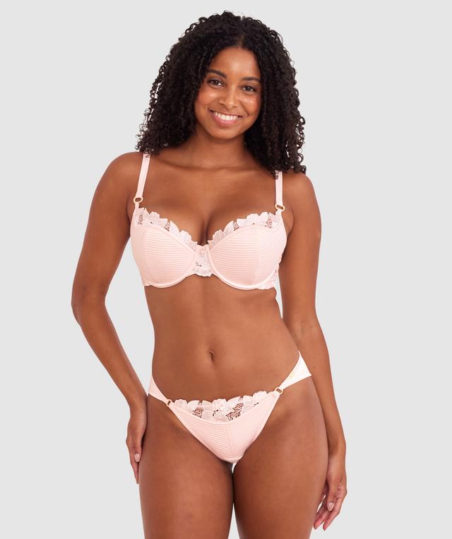 Vamp So Polite Push Up Bra - Pale Pink