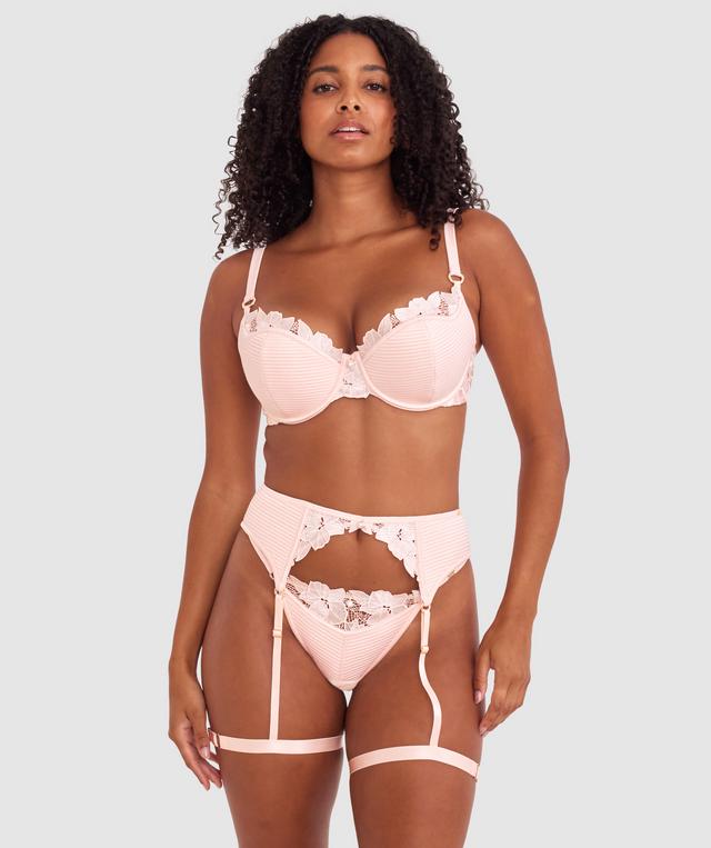 Vamp So Polite Suspender - Pale Pink