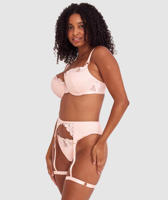Vamp So Polite Suspender - Pale Pink
