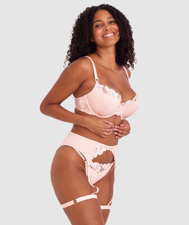 Vamp So Polite Suspender - Pale Pink
