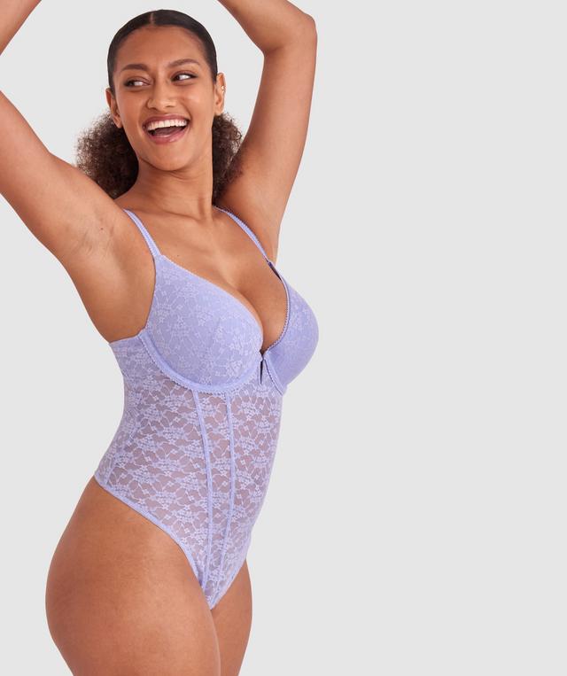 Charli Push Up Bodysuit - Light Blue