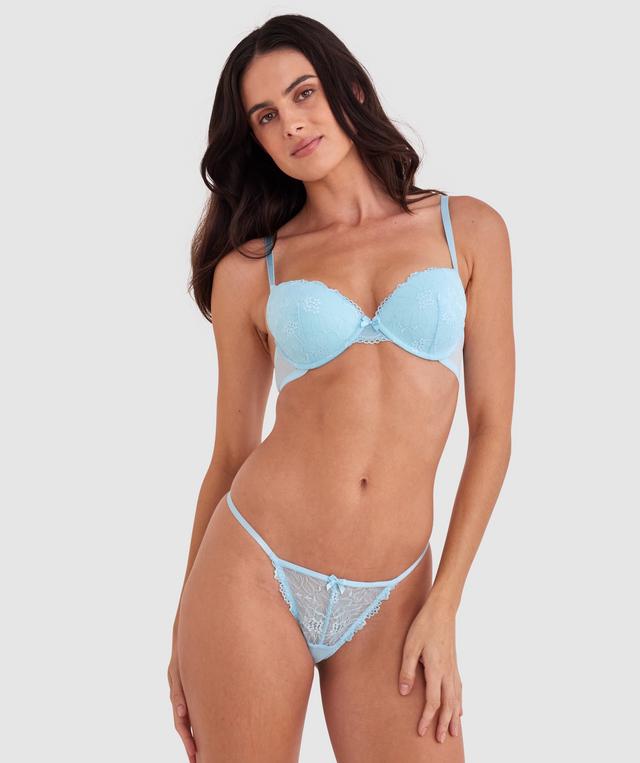 Betty Push Up Bra - Light Blue