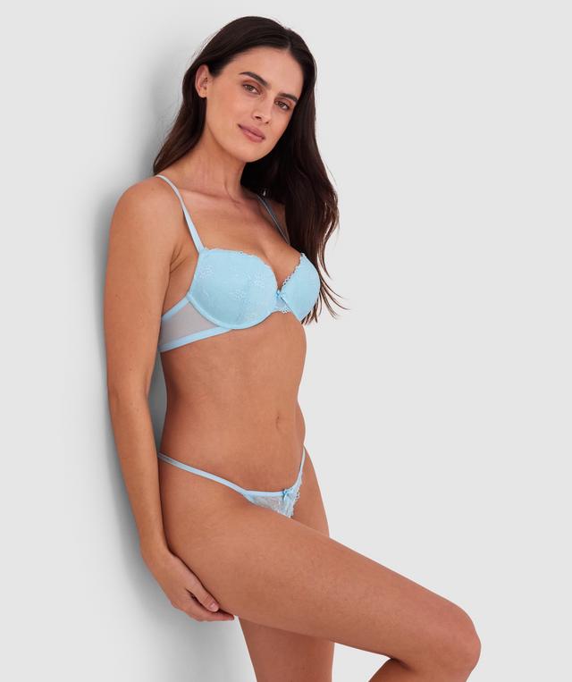Betty Push Up Bra - Light Blue