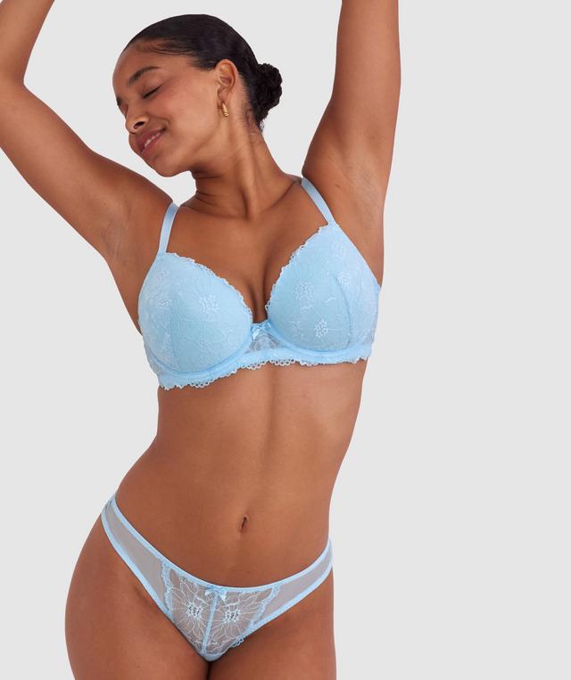 Betty Lightly Lined Bra - Light Blue