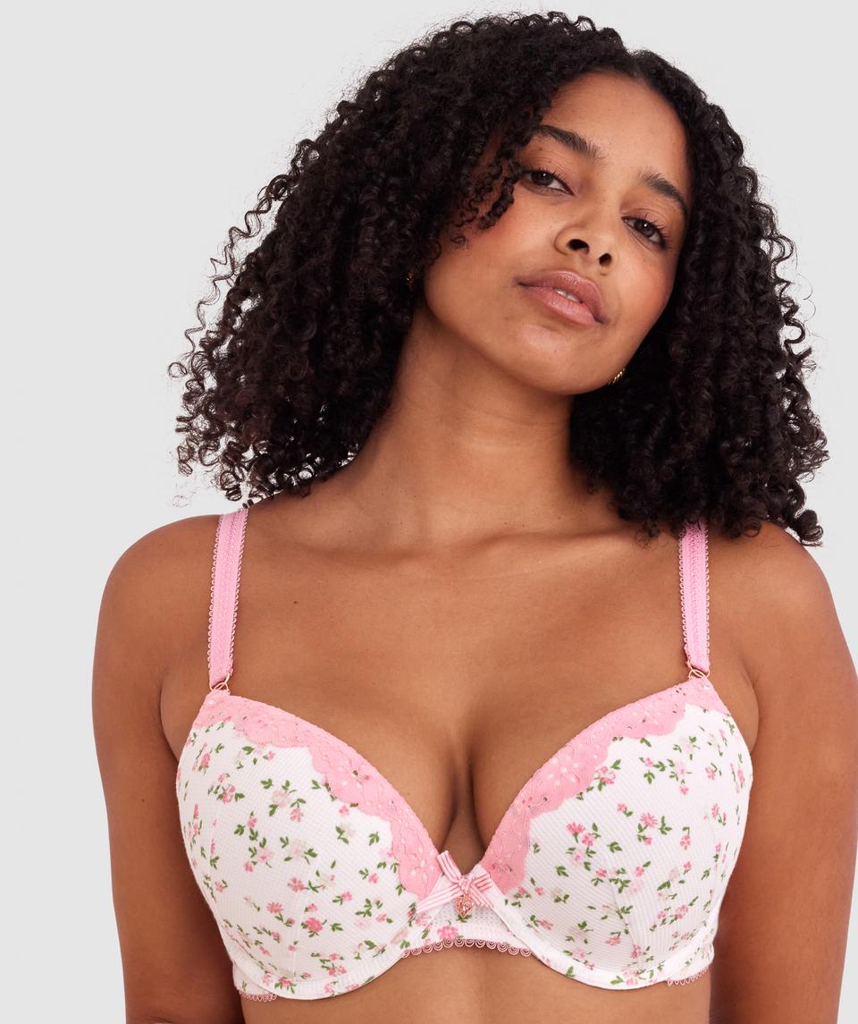 Claudia Push Up Bra - Light Pink