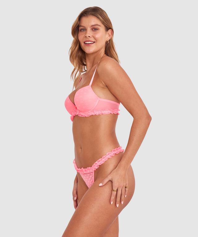 Olivia is wearing a 10B/C top and 10 bottom with bust 81cm/32in waist 65cm/25 1/2in and hip 99cm/39in. She stands at 177cm/5'9in.
