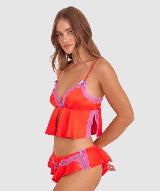 Night Games Summer Crush Cami - Light Red/ Purple