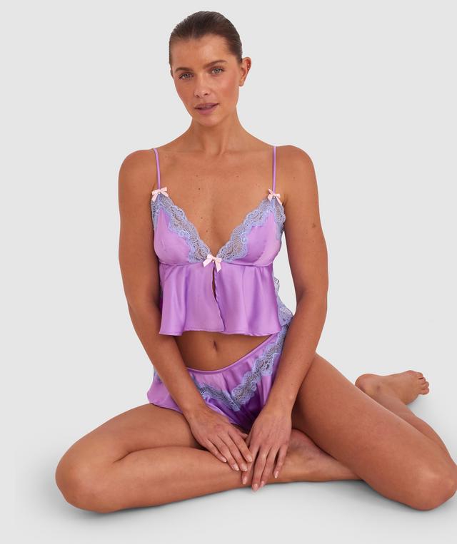 Night Games Summer Crush Cami - Lilac/Pale Blue
