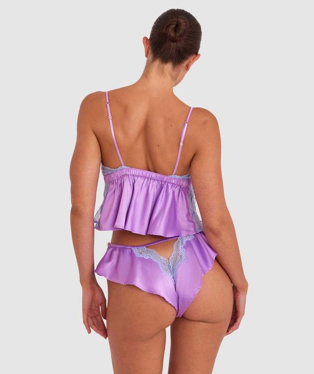 Night Games Summer Crush French Knicker - Lilac/Pale Blue
