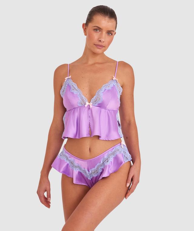 Night Games Summer Crush French Knicker - Lilac/Pale Blue