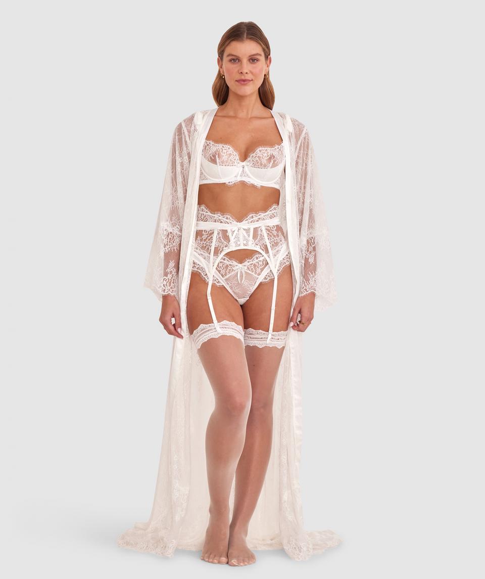 Enchanted Unforgettable Full Length Robe - Ivory
