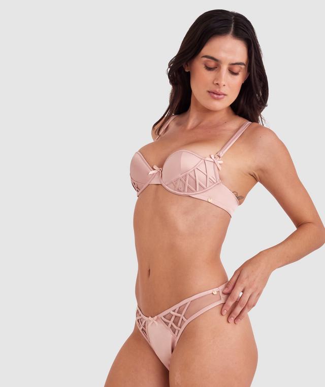 Vamp Bittersweet Push Up Bra - Blush Pink